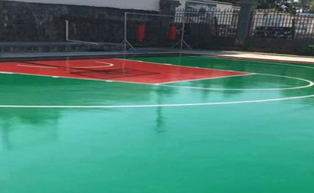 湖州篮球场翻新地面